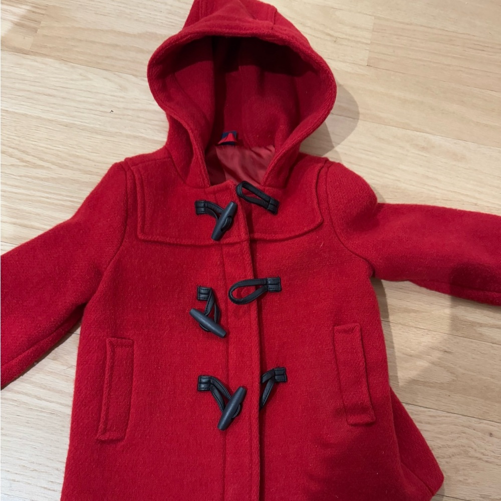 Red wool coat Gap